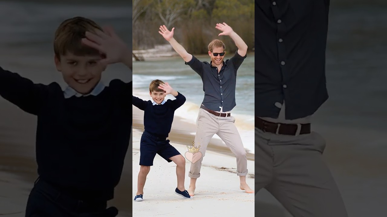 Harry & Louis dance together, everyone amazed 🤩#royalfamily #princelouis #princeharry #dance