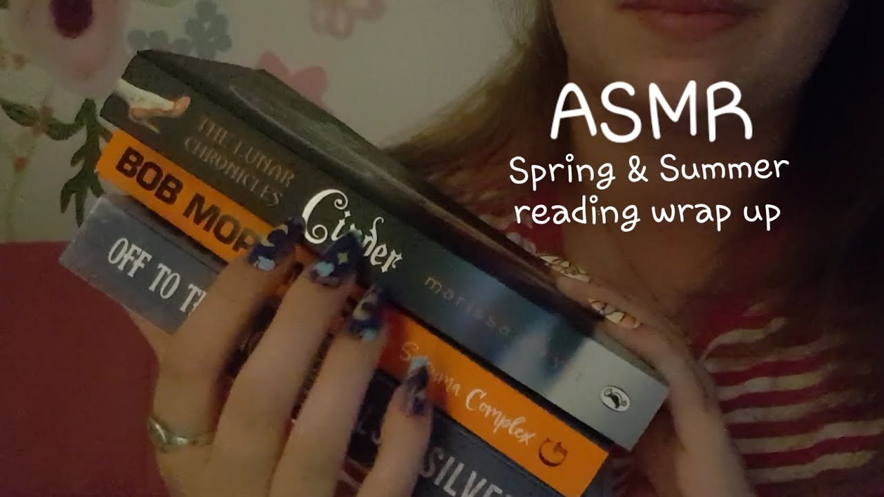 ASMR Reading wrap, spring and summer 2025, book tapping and chatty whispers