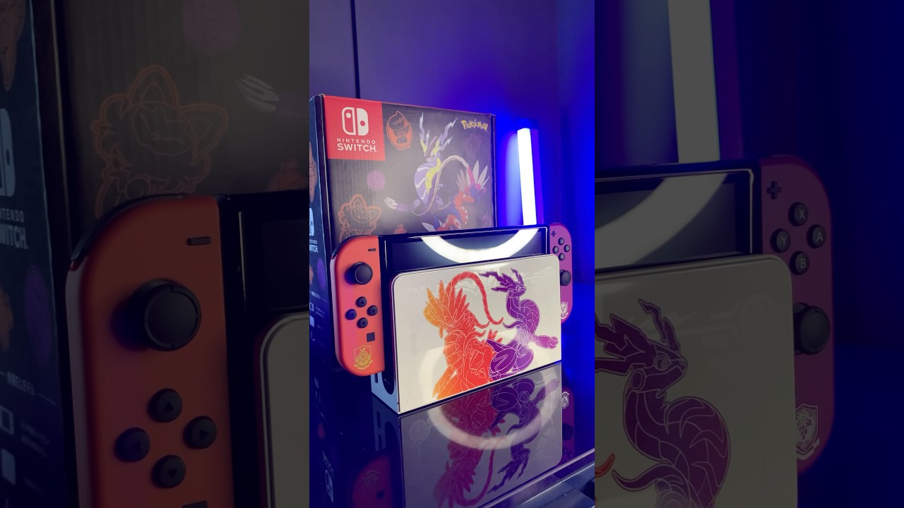 Nintendo Switch OLED Pok&eacute;mon Scarlet and Violet Limited Edition
