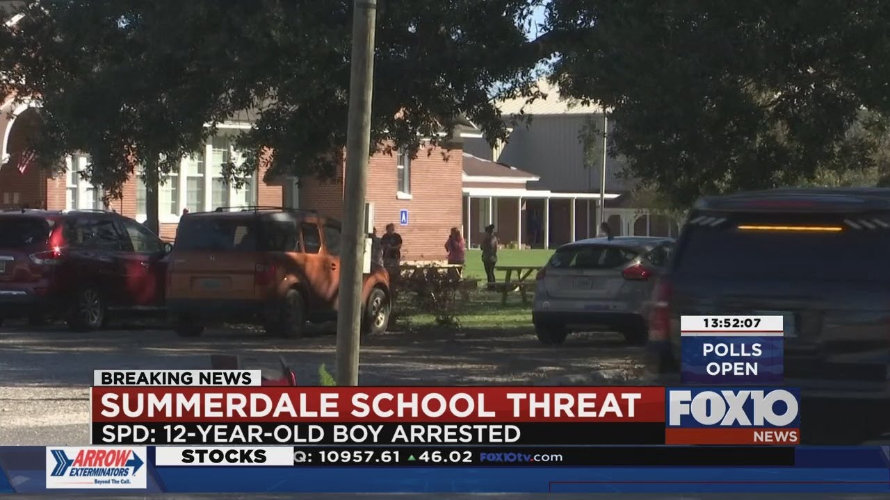 7th-grader arrested for threat against fellow Summerdale School students