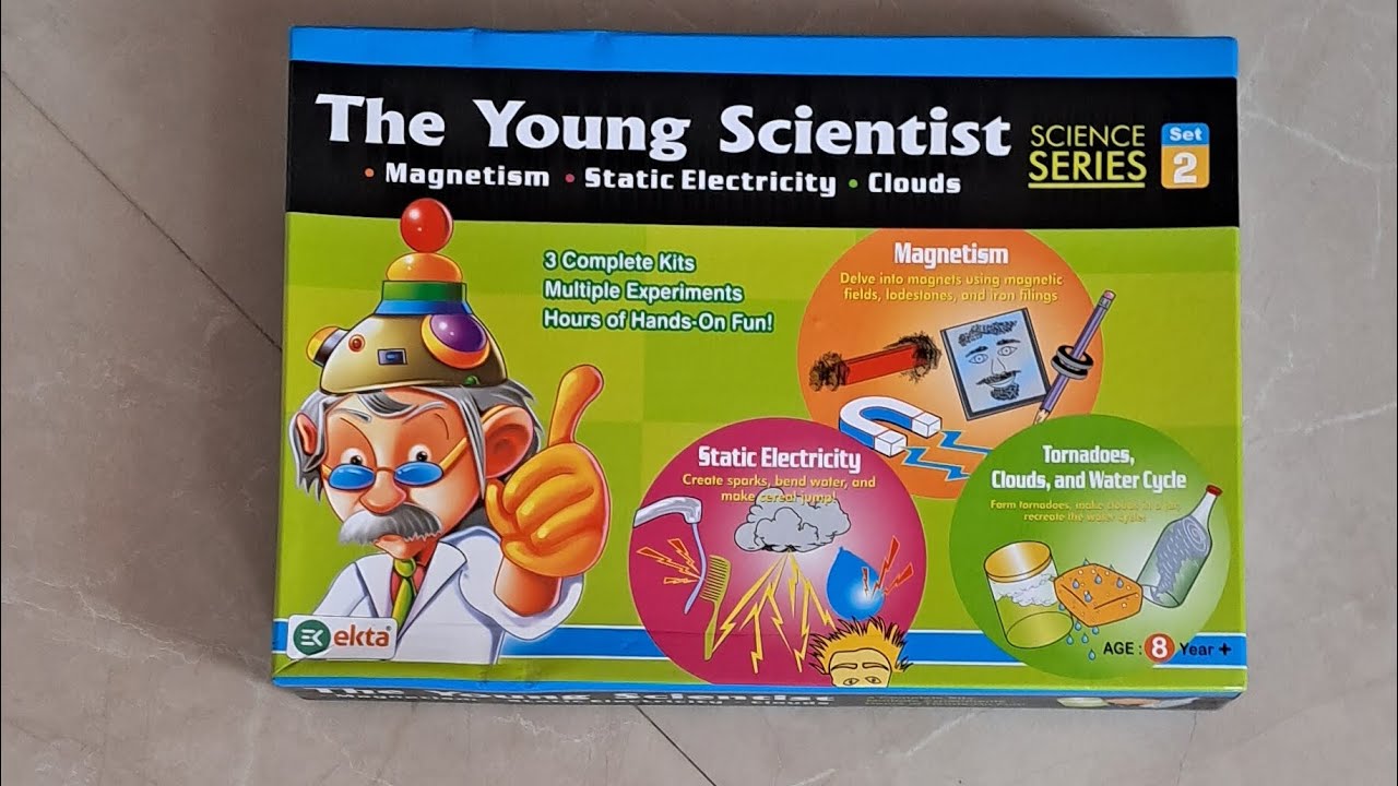 How to use the young scientist set 2|Static electricity experiment 1|vlog with my brother