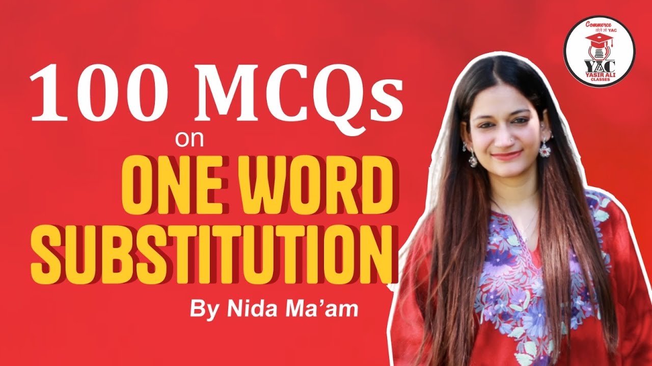 Top 100 One Word Substitution MCQs BA| B.com | BALLB | MBA |AMU | BA FL Entrance |2025 |#amuentrance