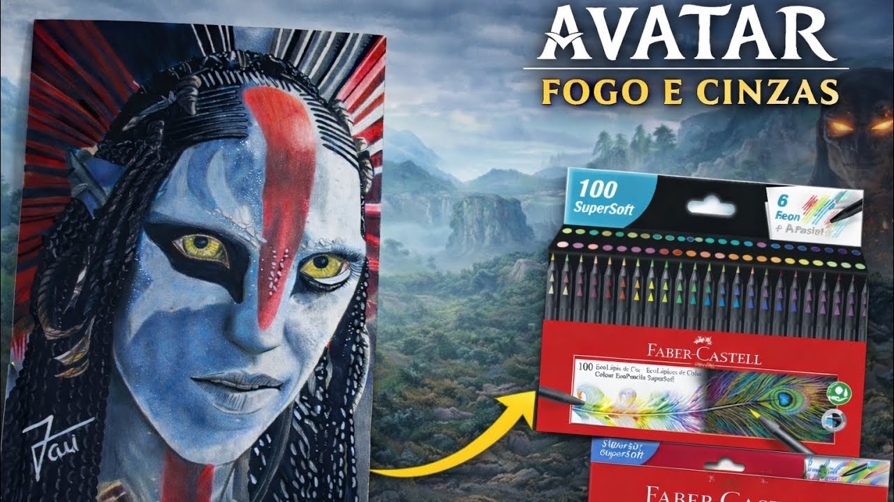 Desenhei a Varang com Lápis da Faber Castell (Avatar - Fogo e Cinzas) + Novidades para 2026