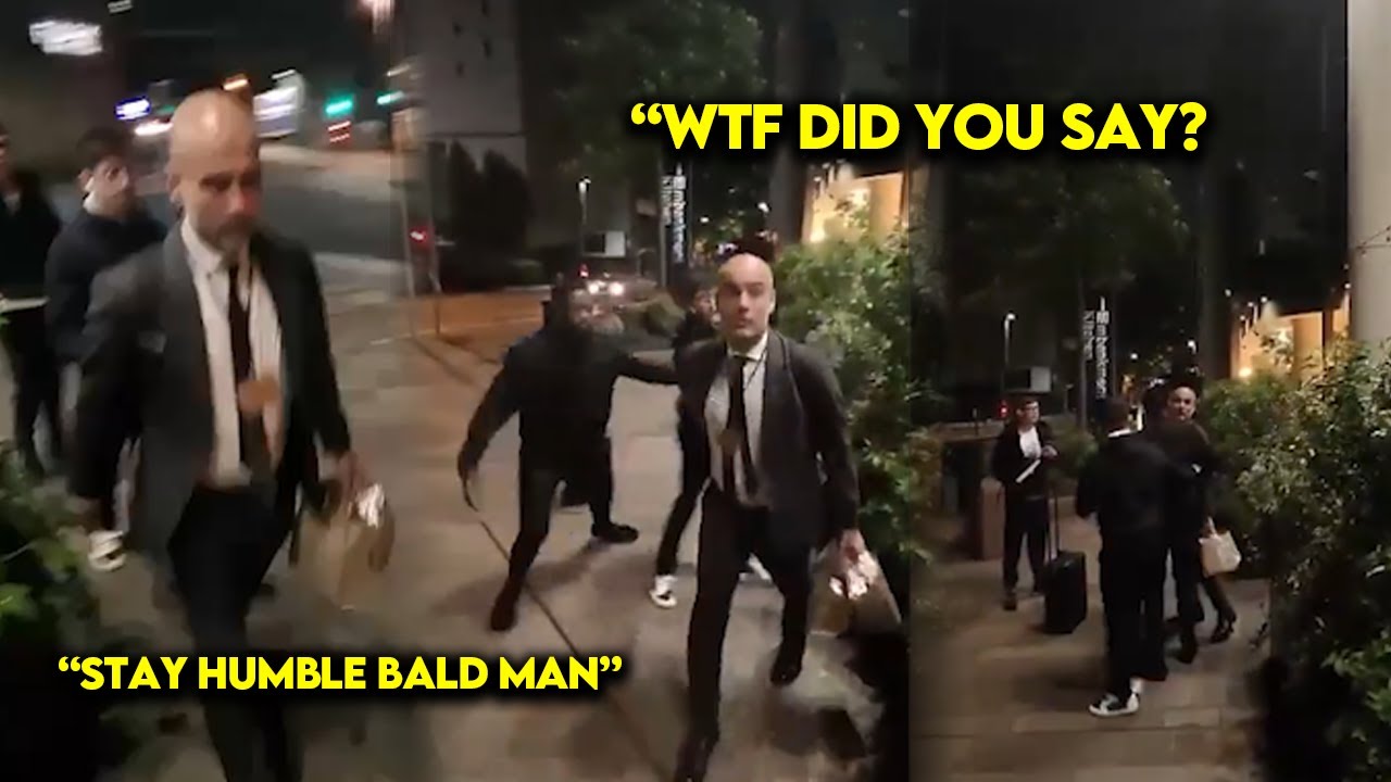 Vid&eacute;o virale de Pep Guardiola fr&ocirc;lant l'assommage d'un supporter de Liverpool