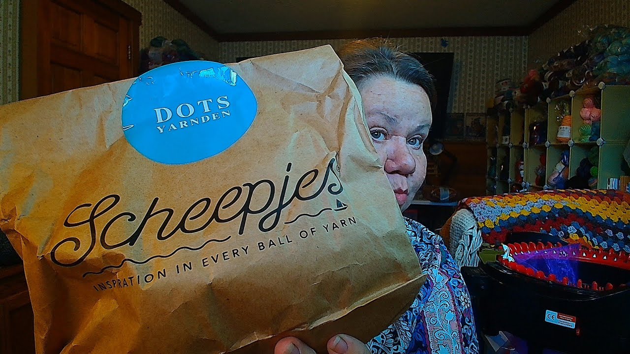 Scheepjes unboxing, mystery bag.  Lion brand mystery box and Temu.
