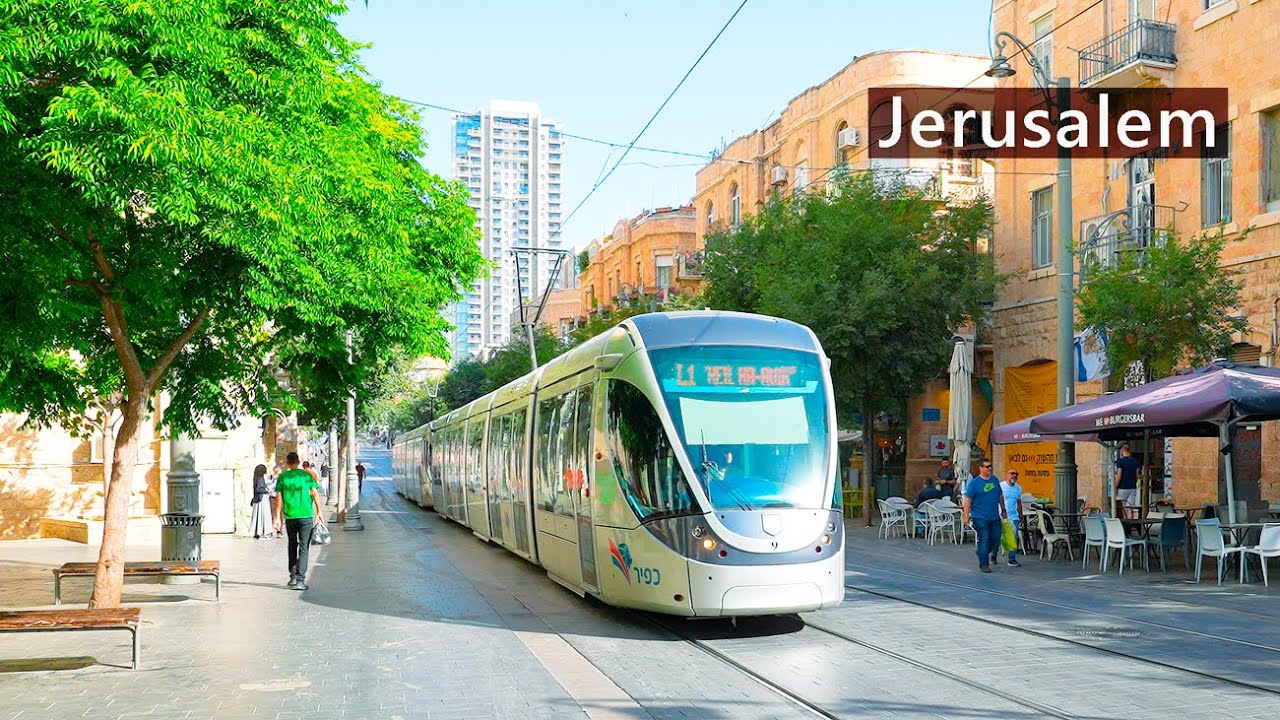 Сharming JERUSALEM. Morning Walk. From Jaffa Street to the Old City