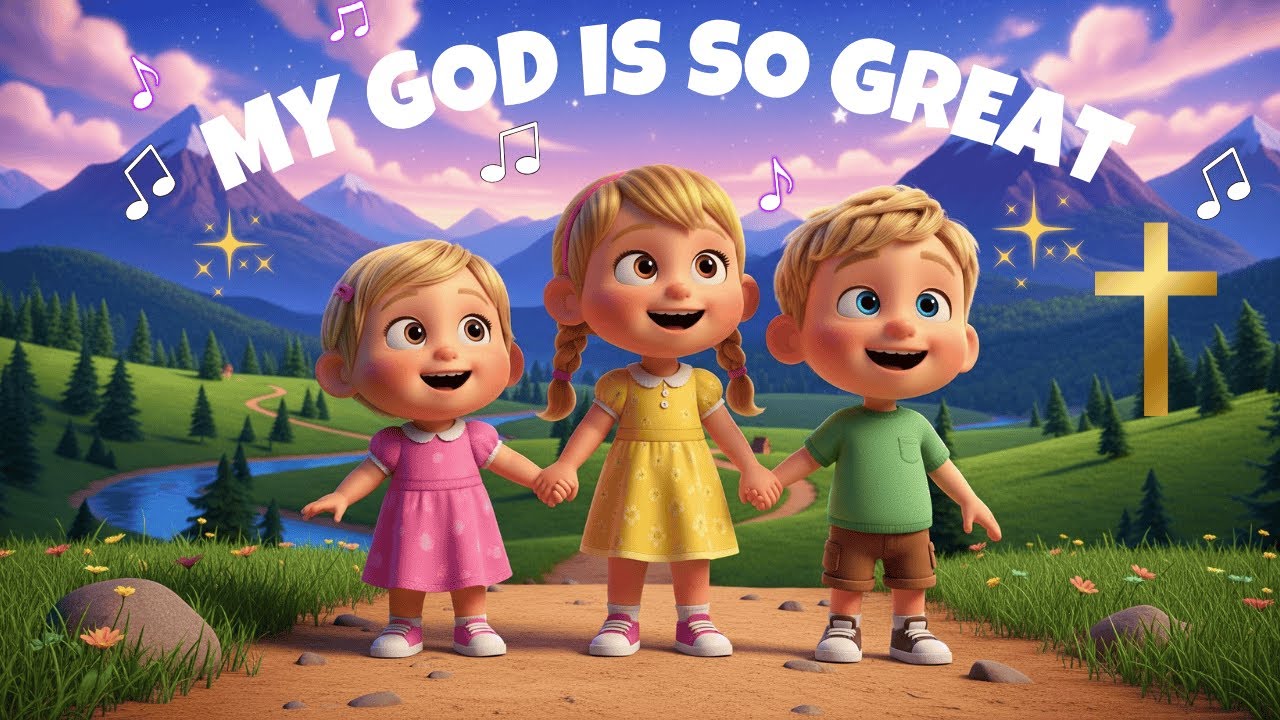 My God is So Great | Christian Songs for Kids Learn with Music Sing Along |Lila & Milo Bible Worship