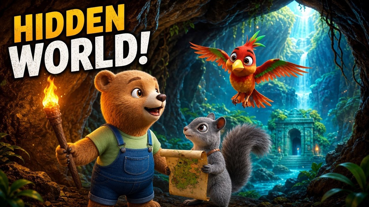 A Hidden Sanctuary in the Jungle 🌿 | Benny, Hazel & Rusty’s Epic Forest Journey: Secret Cave