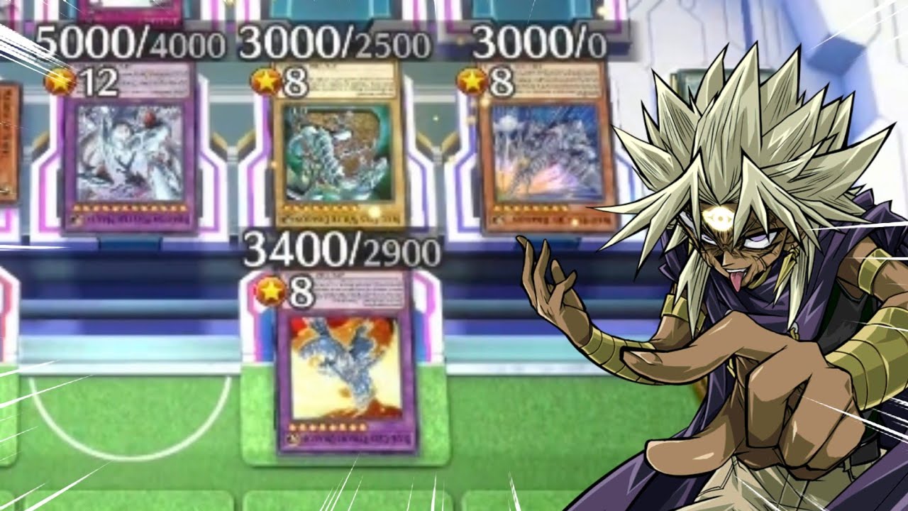 WHEN MARIK USES KAIBA BLUE EYES DRAGONS AS MERE SACRIFICES IN YUGIOH MASTER DUEL 