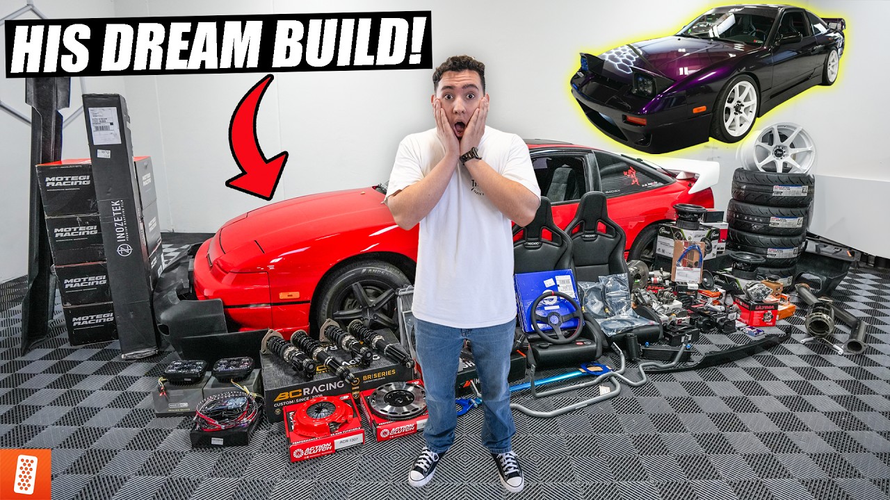 Surprising our SUBSCRIBER with HIS DREAM CAR BUILD! (Full Transformation) 1990 Nissan 240SX