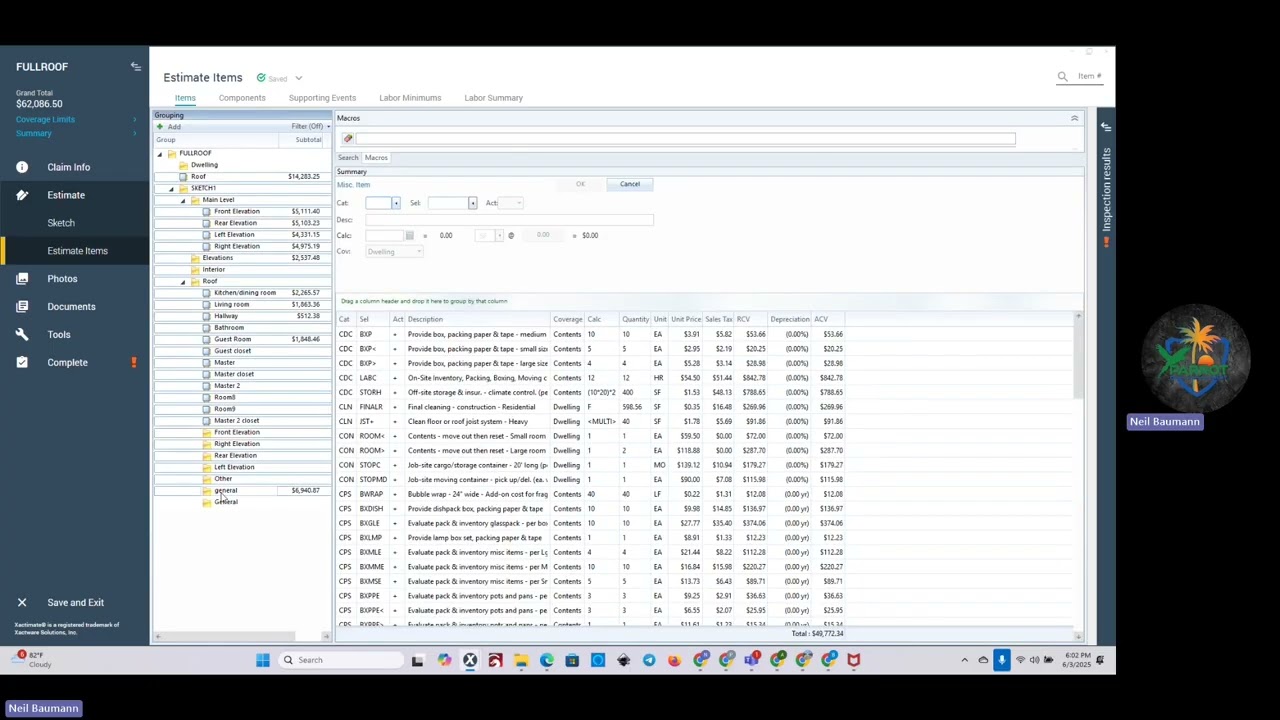 Xactimate Help (X1) How To Add Depreciation