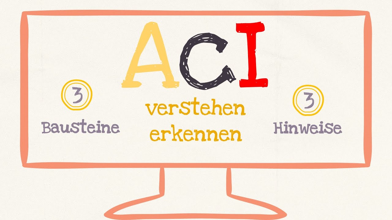 Latein |  AcI ERKENNEN und ÜBERSETZEN (3 klare Hinweise) 🔍