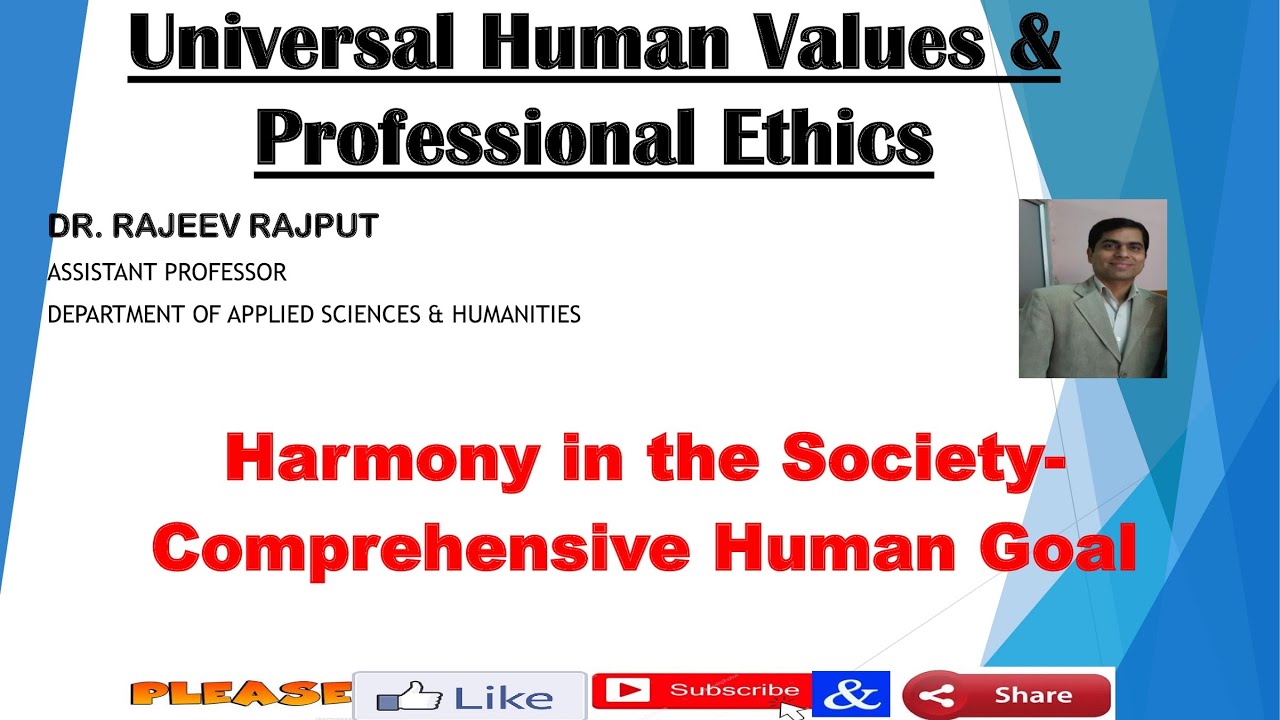 Harmony in the Society | Comprehensive Human Goal | KVE301 | KVE401 | AKTU