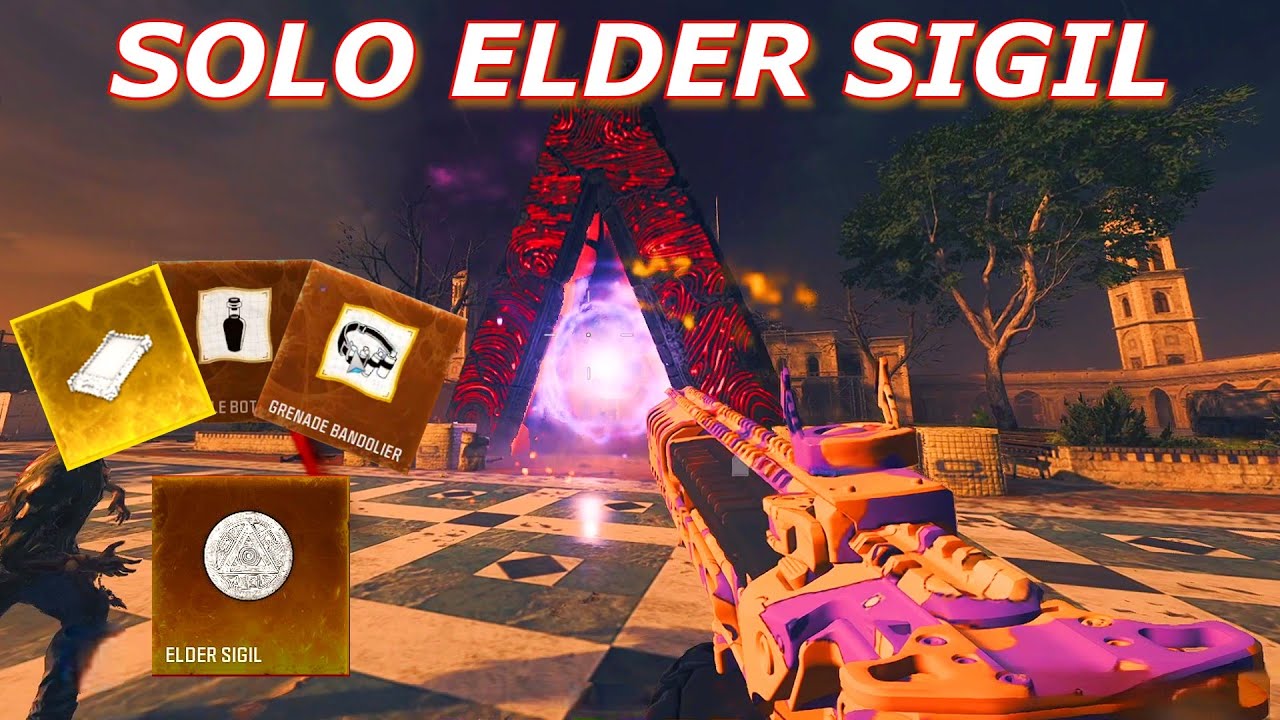 NEW 4th DARK AETHER (Elder Sigil) SOLO [All Contracts] | MW3 ZOMBIES