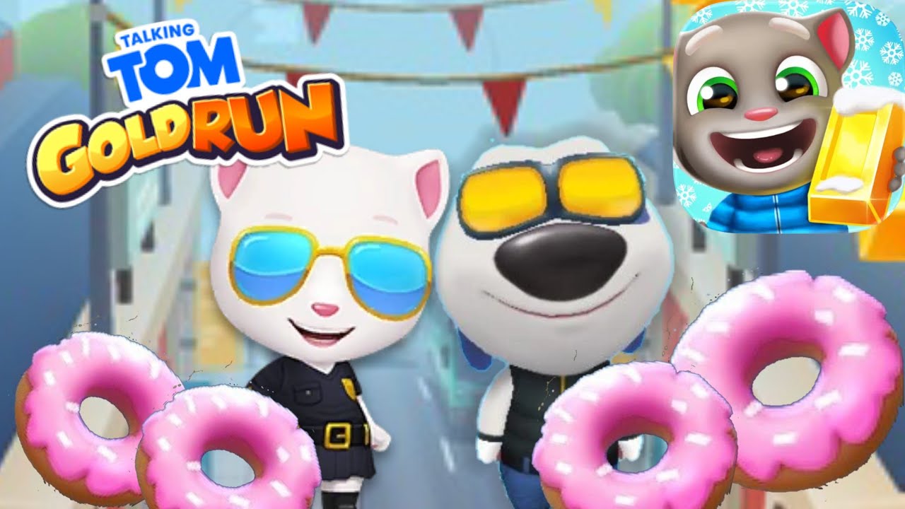 Talking Tom Gold Run Agent Angel Vs Agent Hank - Android Gameplay 