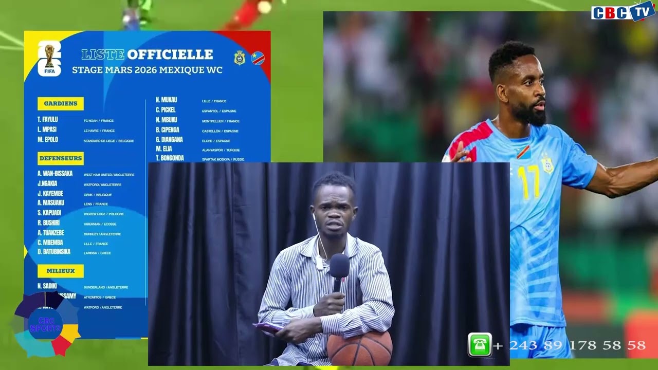 BARRAGE CMD2026 LISTE DE 26LEOPARDS DE LA RDC WISSA BANZA BAKAMBU  MAYELE STATS QUI PLANE LE DOUTENT