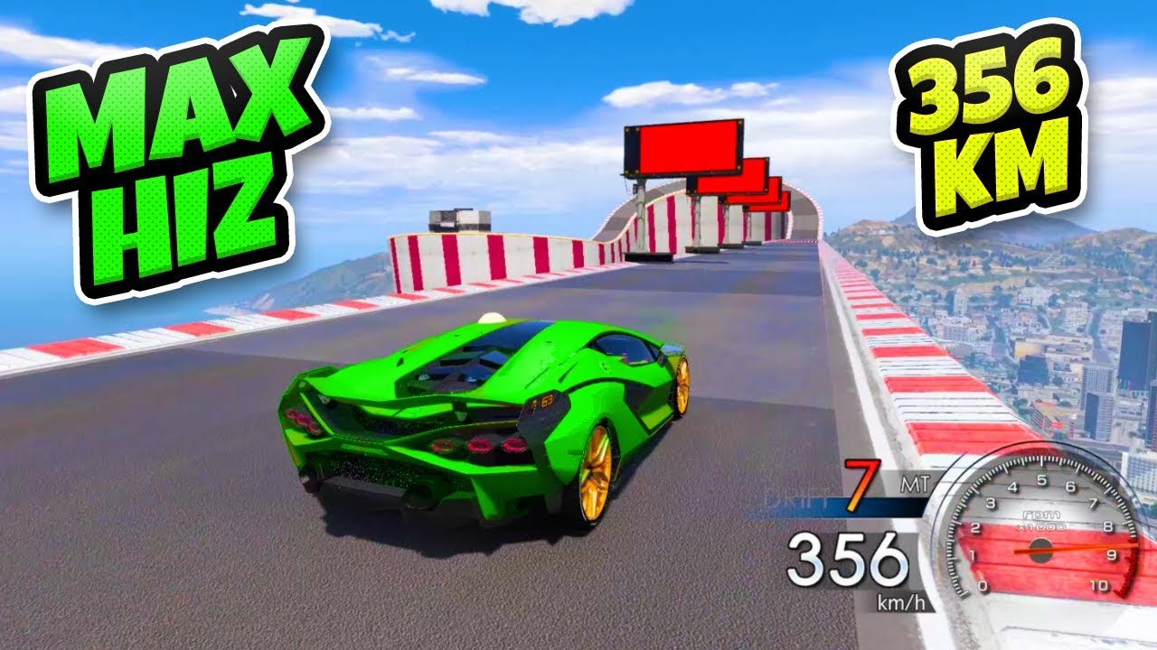 Süper Elektrikli Arabar Max Hız Yarışı Yapıyor - GTA 5