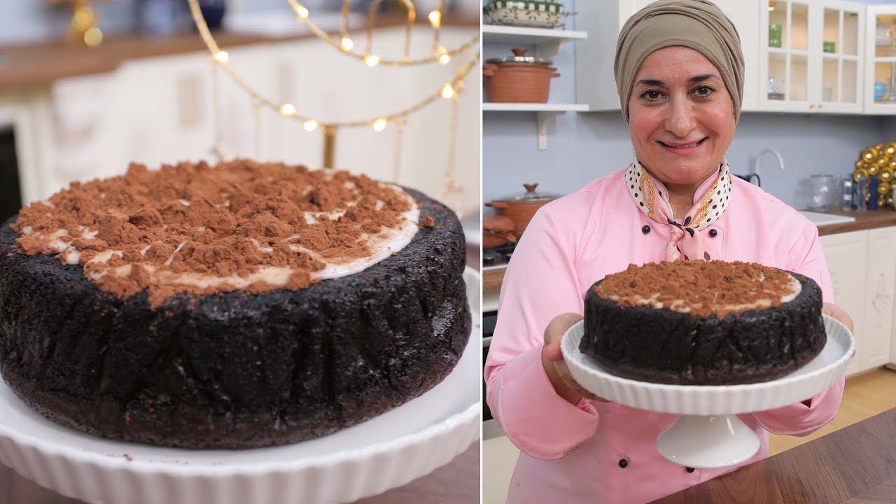 كيكة الشوكولاتة الرائعه لعشاق الشوكولاتة شكل وطعم ولا اروع