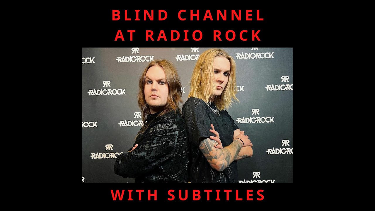 Blind Channel Interview - Niko and Joel at Radio Rock December 2022 - English Subtitles