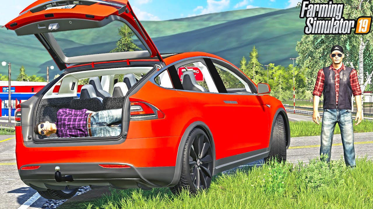 GARRETT GOT KIDNAPPED IN A TESLA | SEARCH AND RESCUE | FARMING SIMULATOR 2019