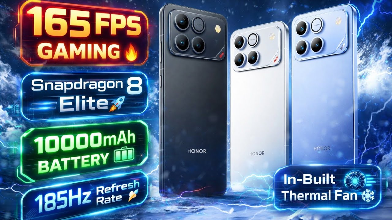 荣誉赢RT !!! Honor Win RT 165 🔥✅ Gaming Test😱 || BGMI, COD, Free Fire – Beast or Fake