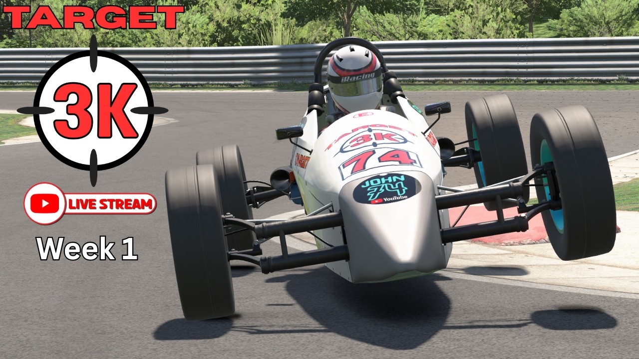 Target 3k Formula VEE Week 1 Lime Rock GP - iRacing Live Stream