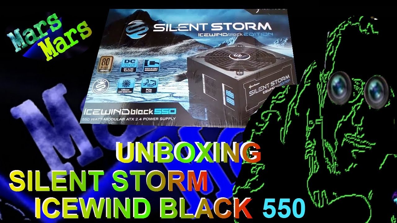 SHARKOON SILENTSTORM ICEWIND BLACK  550W UNBOXING N&deg;2 DOPO LA RIPARAZIONE