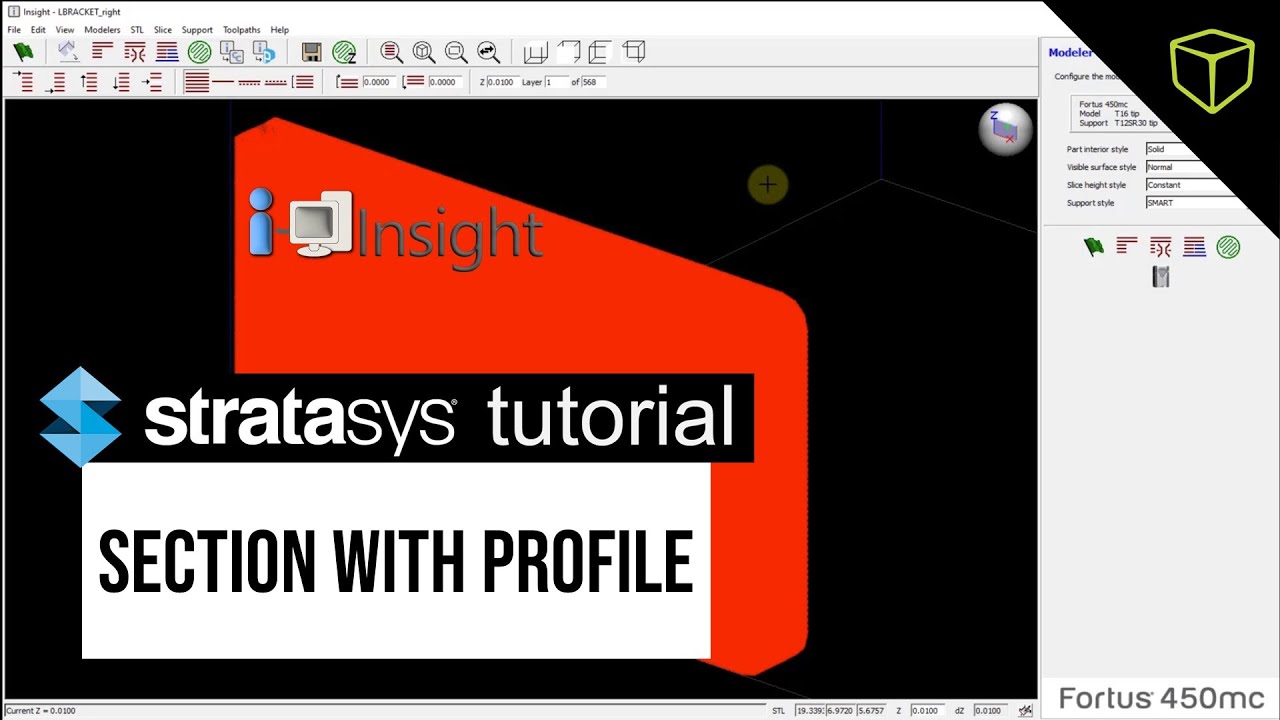 Stratasys Insight Tutorial - Section with Profile