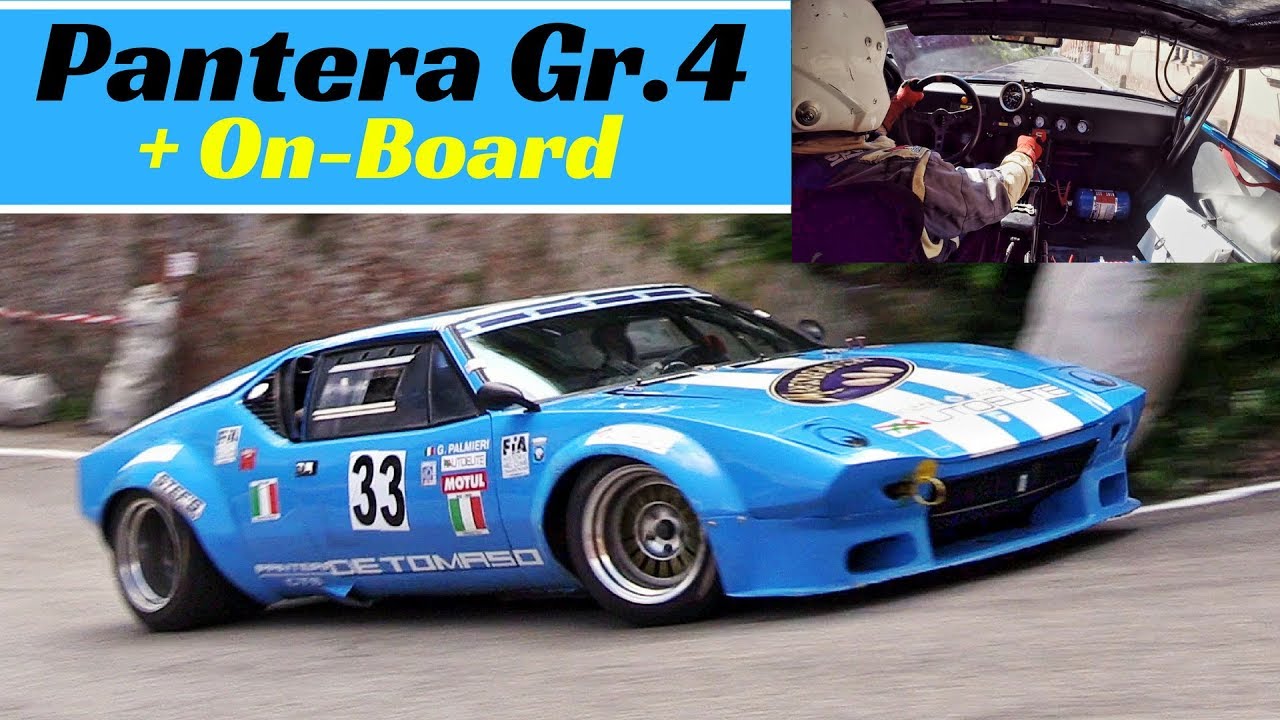 De Tomaso Pantera GTS Gr.4 Action + Giuliano Palmieri Onboard - 2018 Bologna San Luca hillclimb race