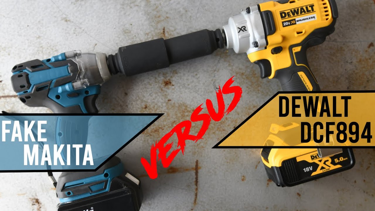Поддельный ударный гайковерт Makita против Dewalt