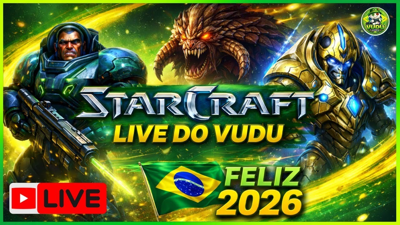 🟢 LIVE 26.01.05 | STARCRAFT REMASTERED | GAMEPLAY AO VIVO | LIVE DO VUDU