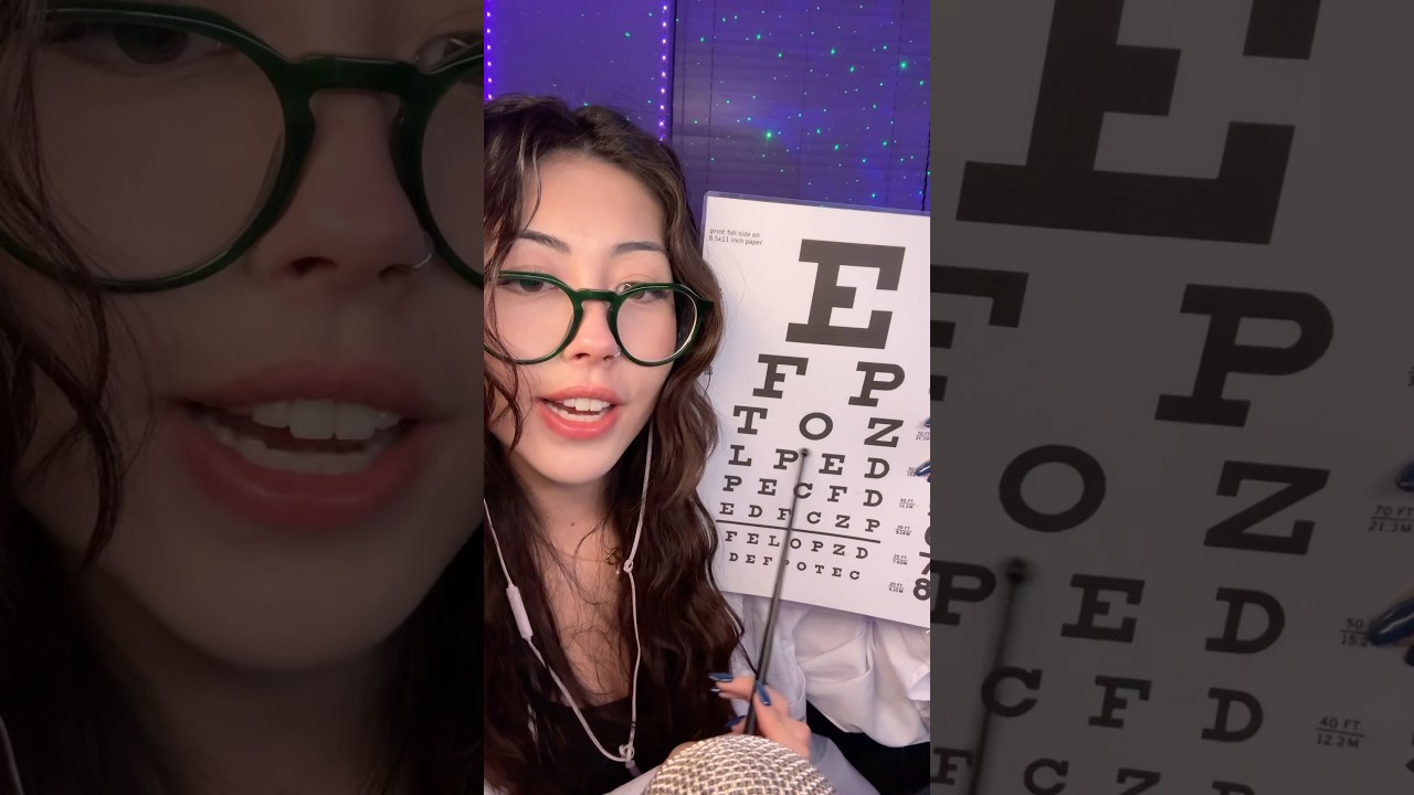 ASMR Eye Exam ✨ #asmr #medicalroleplay