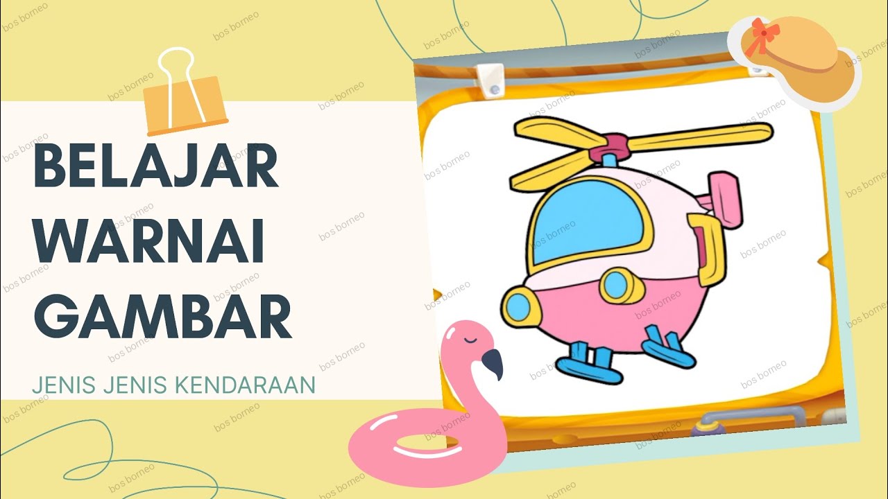 Belajar warnai gambar si panda kecil