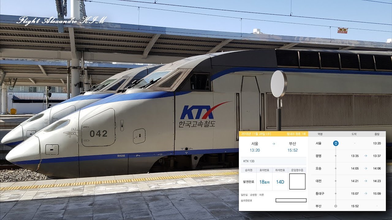 [Gopro Full Cam Train] Seoul - Busan KTX 133 (2018.11.28)