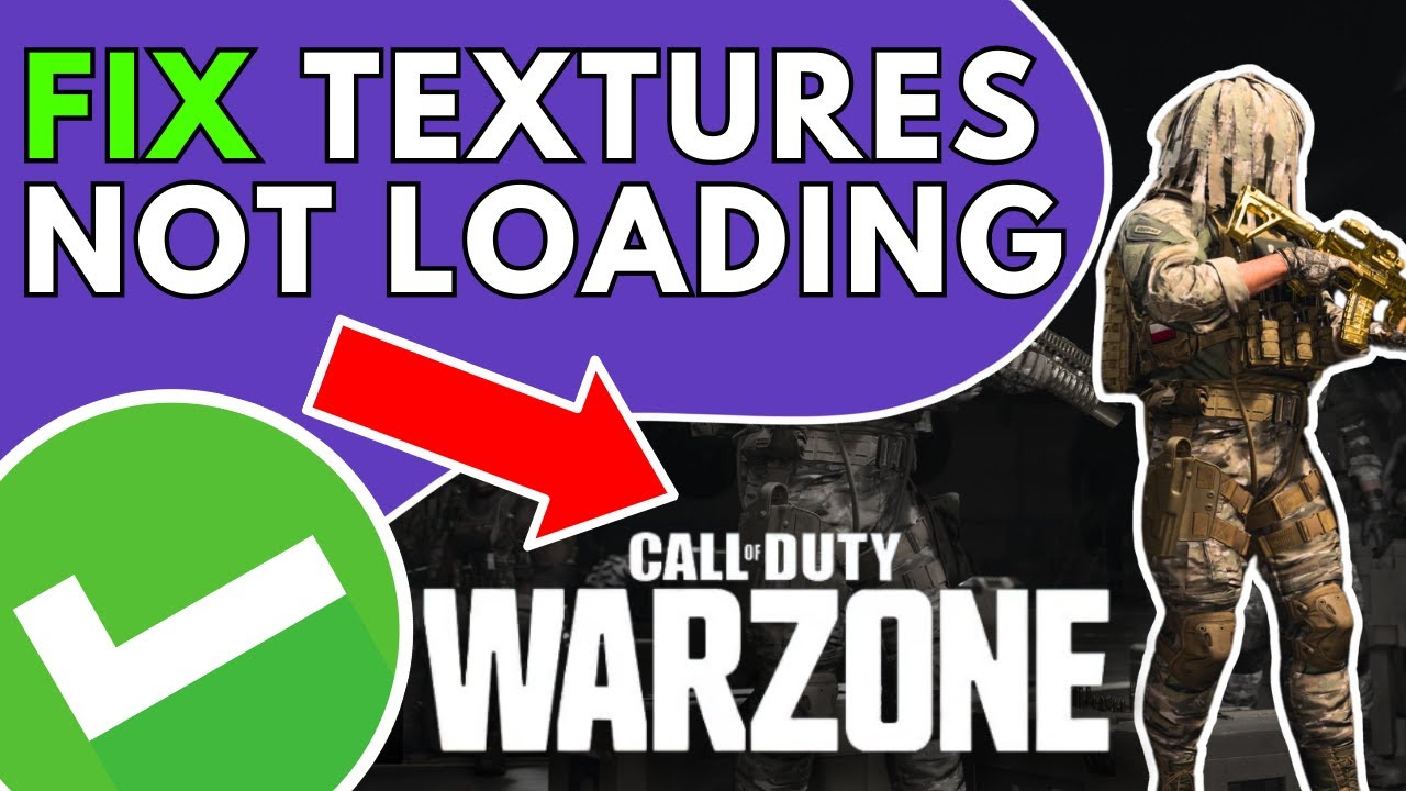 Call Of Duty Warzone Textures Not Loading EASY FIX