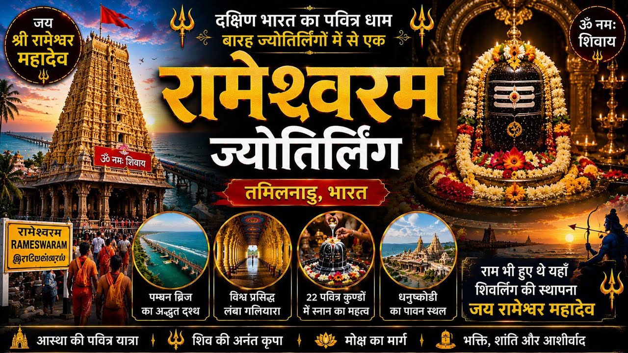 रामेश्वरम ज्योतिर्लिंग | 22 कुंड, 2 शिवलिंग का रहस्य | 11वाँ ज्योतिर्लिंग | Divine Story #jyotirling