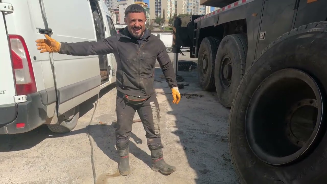 Vinç lastik değişimi