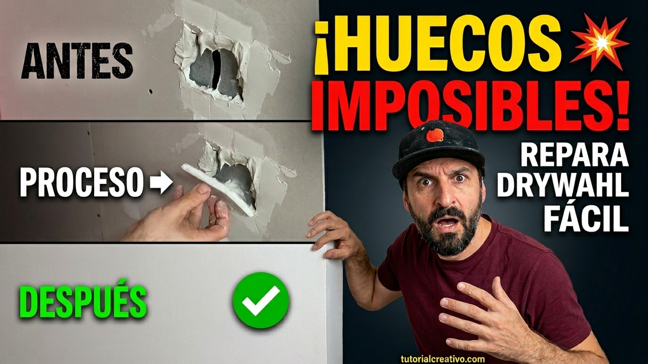 💥 ¡Ideas GENIALES para REPARAR AGUJEROS en DRYWALL! 🛠️ Soluciones FÁCILES que REALMENTE FUNCIONAN