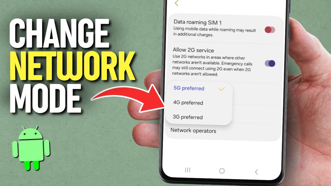 How To Change Network Mode On Android Phone