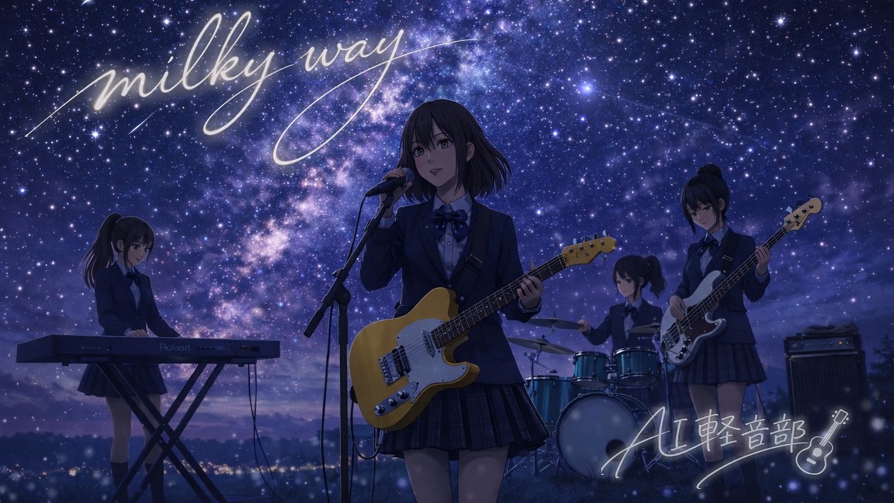 milky way / L'Arc〜en〜CielをAI軽音部がカバーしてみた #aicover  #aiカバー  #aimusic #larcenciel #ラルク #ガールズバンド