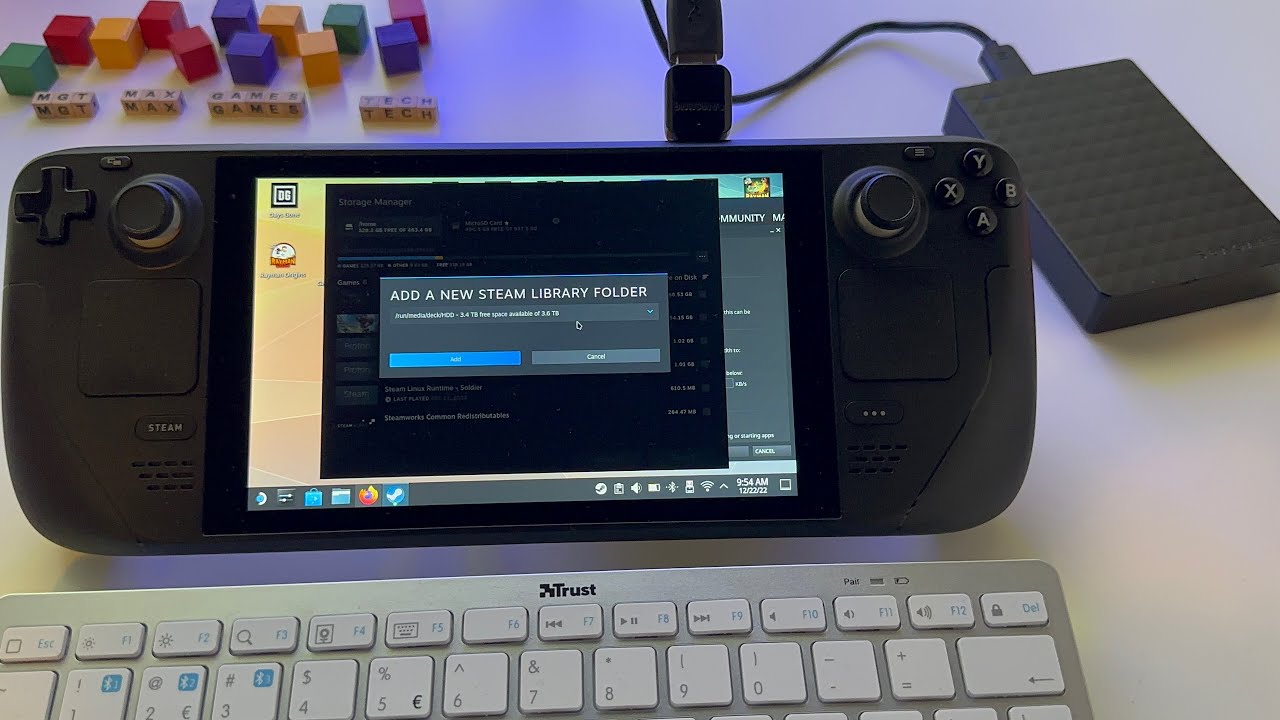 Самое значительное изменение в Steam OS 3.4: как использовать внешний жесткий диск с Steam Deck |...