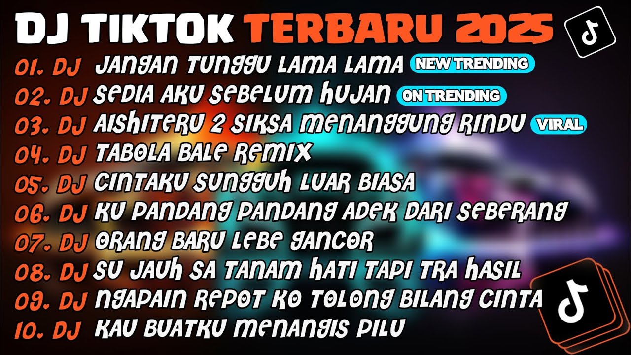 DJ TIKTOK TERBARU 2025🎵DJ JANGAN TUNGGU LAMA LAMA🎵DJ SEDIA AKU SEBELUM HUJAN🎵 FULL ALBUM