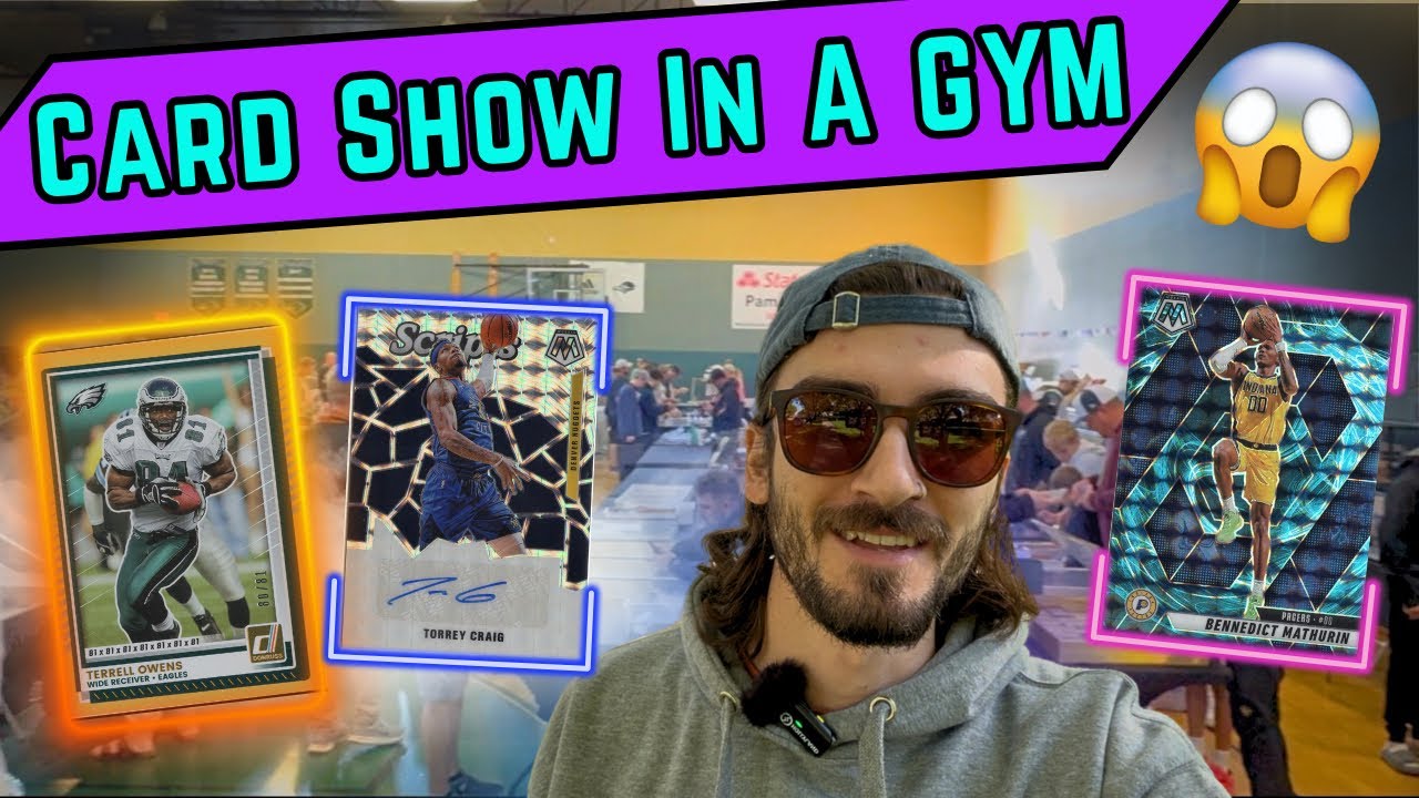 Card Show INSIDE of a GYM 🤯 The COOLEST location I’ve seen for a local show!!