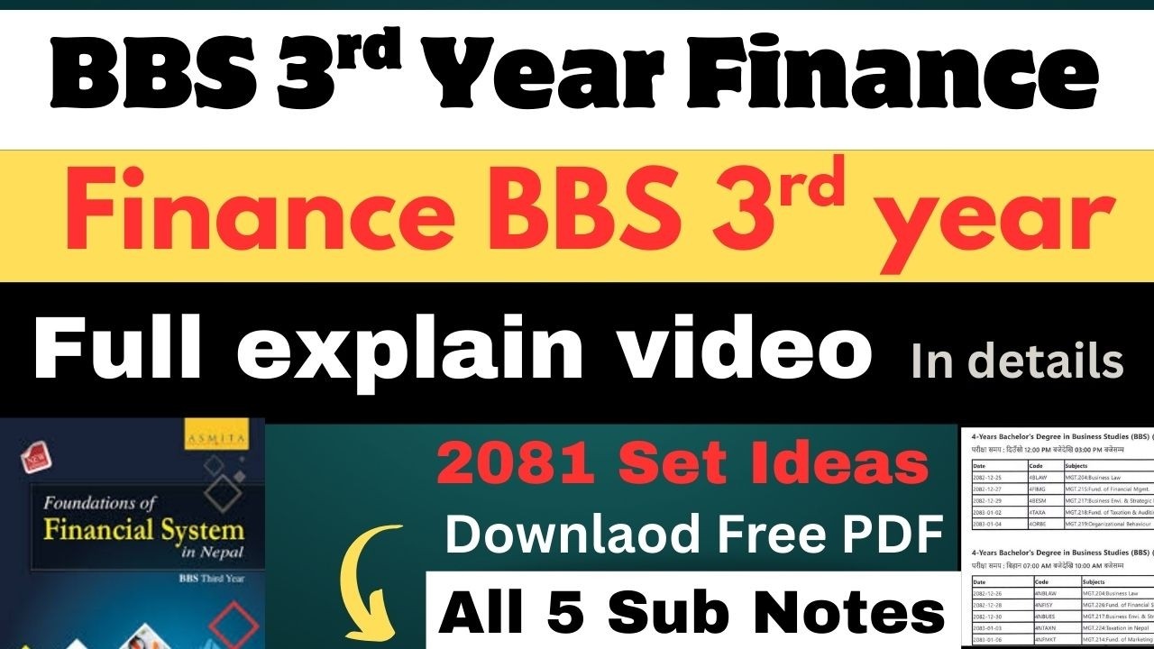 BBS 3rd Year Finance Model 2081 | How to Pass || A to Z Details for A+ #financebbs3rdyear #examcrack