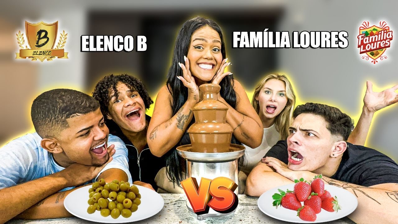 CHOCOLATE X COMIDA DE VERDADE - FAMÍLIA LOURES VS ELENCO B!!! VALENDO R$10.000 - EP09