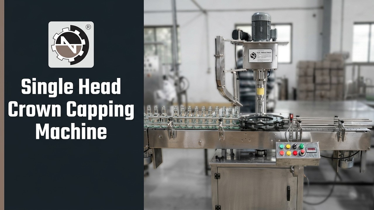 Boost Your Bottling Efficiency: Introducing the Single Head Crown Capping Machine!