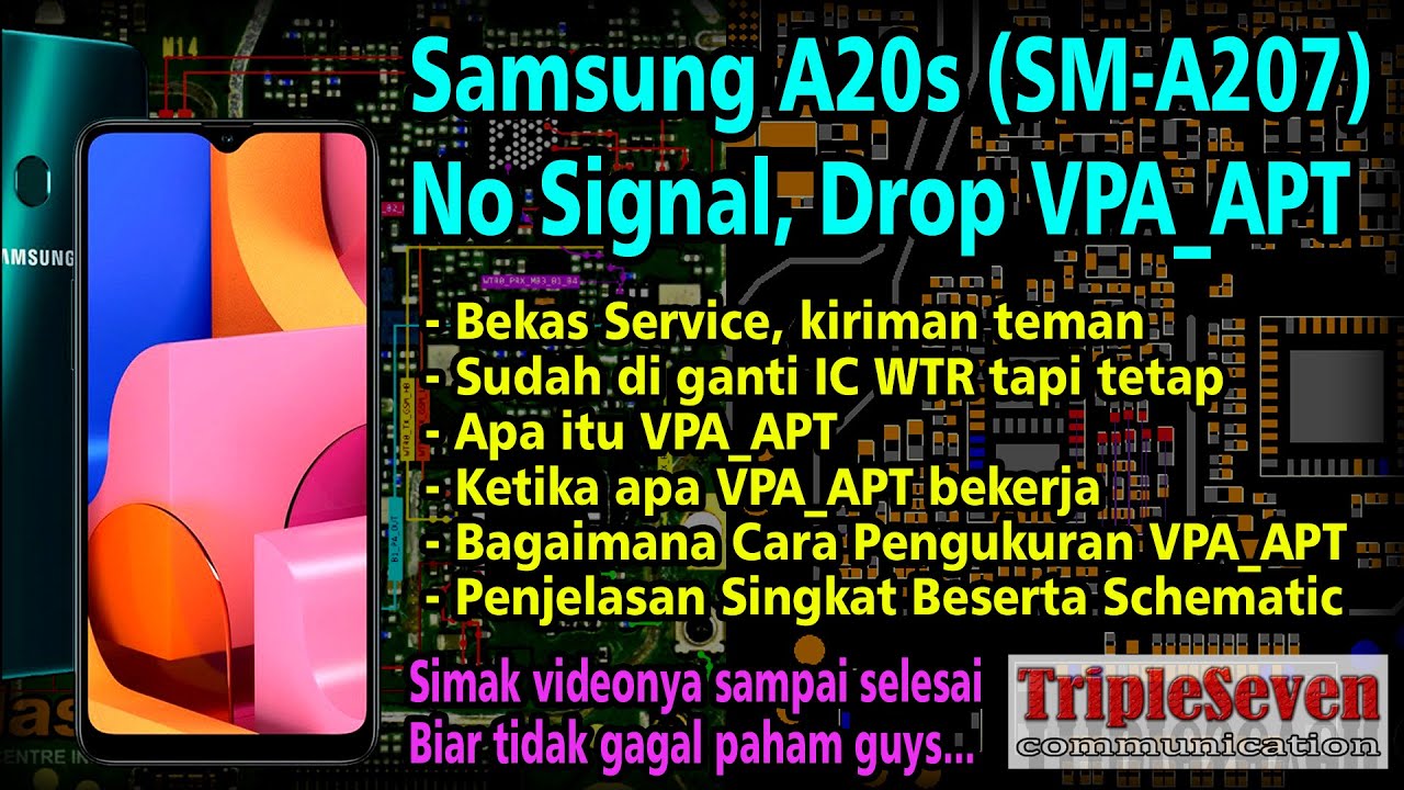 Samsung A20s (SM-A207) Tidak Ada Jaringan, Drop VPA_APT