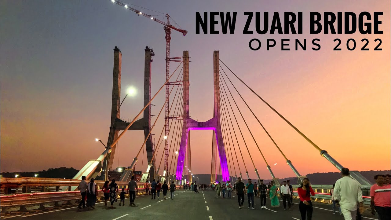 New Zuari Bridge Goa Opens 2022 - Manohar Setu Goa