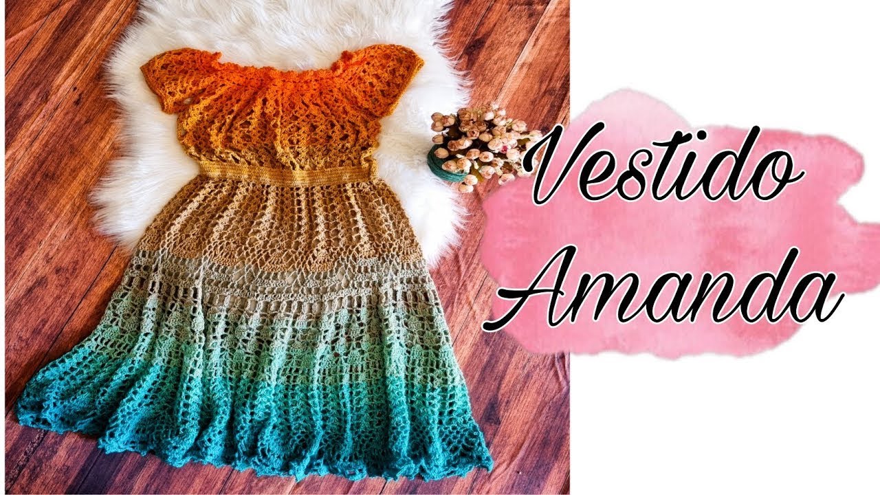 Vestido de crochê Amanda ( parte 2 )