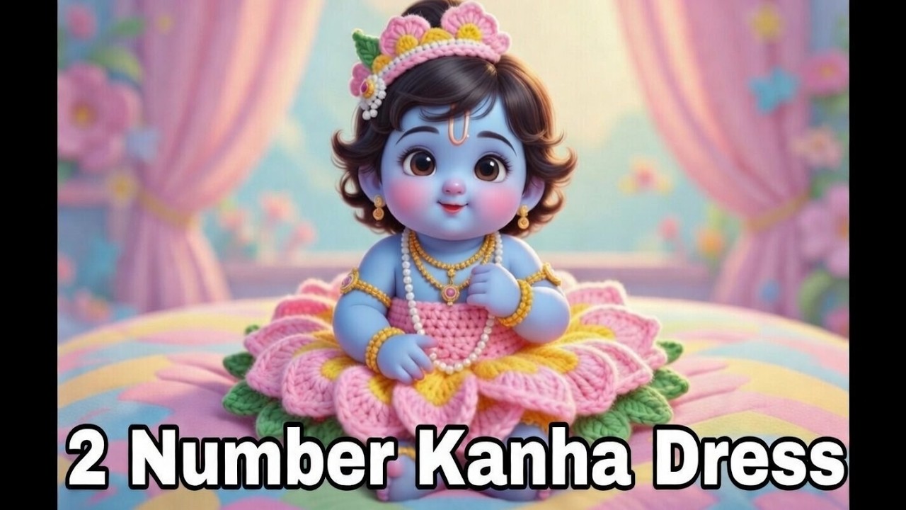 सिर्फ 2 Number Wool से बनी Kanha Ji की Khubsurat Poshak 🥰 | Easy Crochet Tutorial